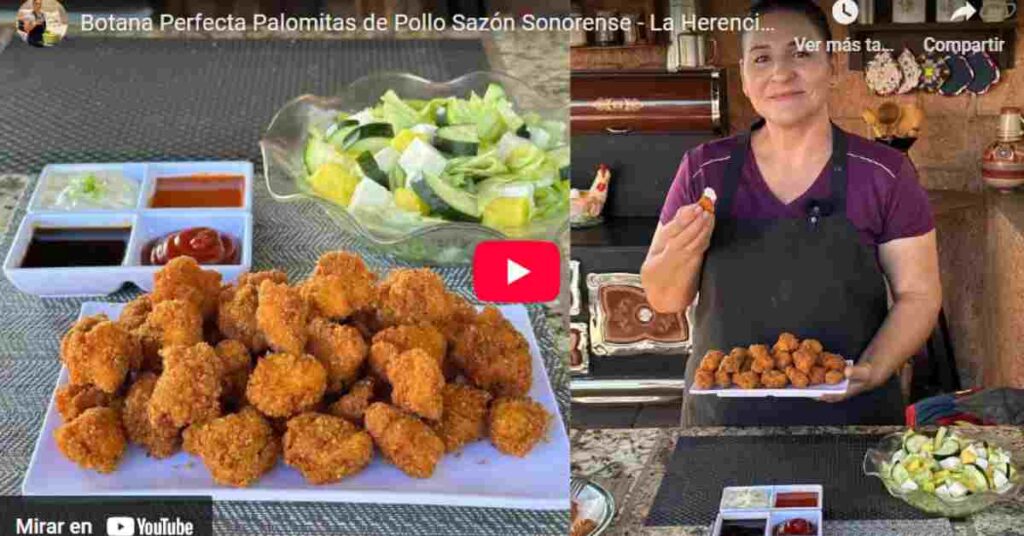 Botana con pollo